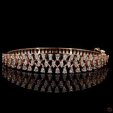 Womens Oval Stiff Bracelet