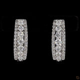 Dome Blaze Hoop Earrings