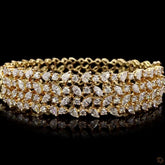 Womens Oval Stiff Bracelet