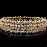 Womens Oval Stiff Bracelet