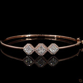 Womens Oval Stiff Bracelet