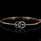 Womens Oval Stiff Bracelet