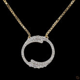 Diamond Swirl Pendant