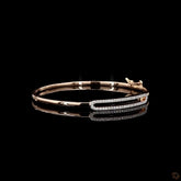 Womens Oval Stiff Bracelet
