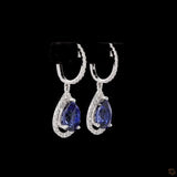 Indigo Tear Column Earrings