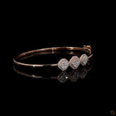 Womens Oval Stiff Bracelet