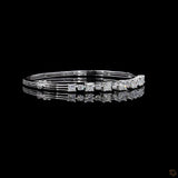 Womens Oval Stiff Bracelet