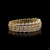 Womens Oval Stiff Bracelet