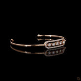 Womens Oval Stiff Bracelet