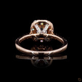 Halo Carcanate Solitare Ring