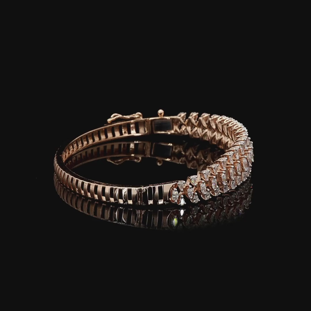 Womens Oval Stiff Bracelet