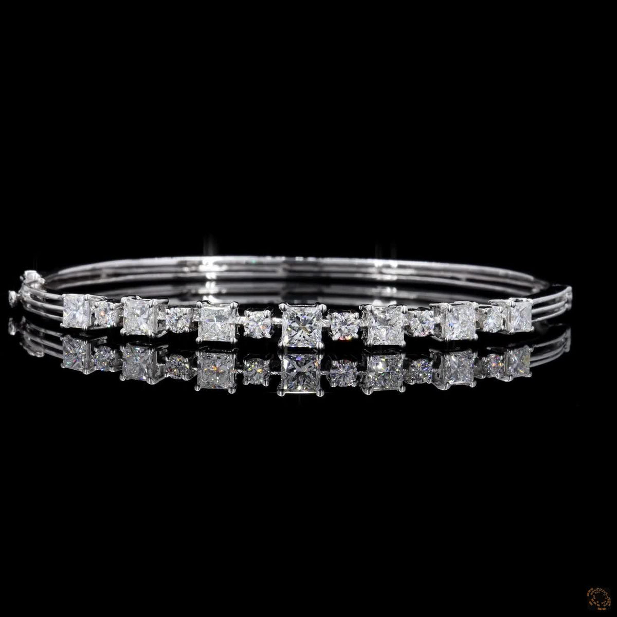 Womens Oval Stiff Bracelet