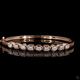Womens Oval Stiff Bracelet