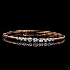 Womens Oval Stiff Bracelet