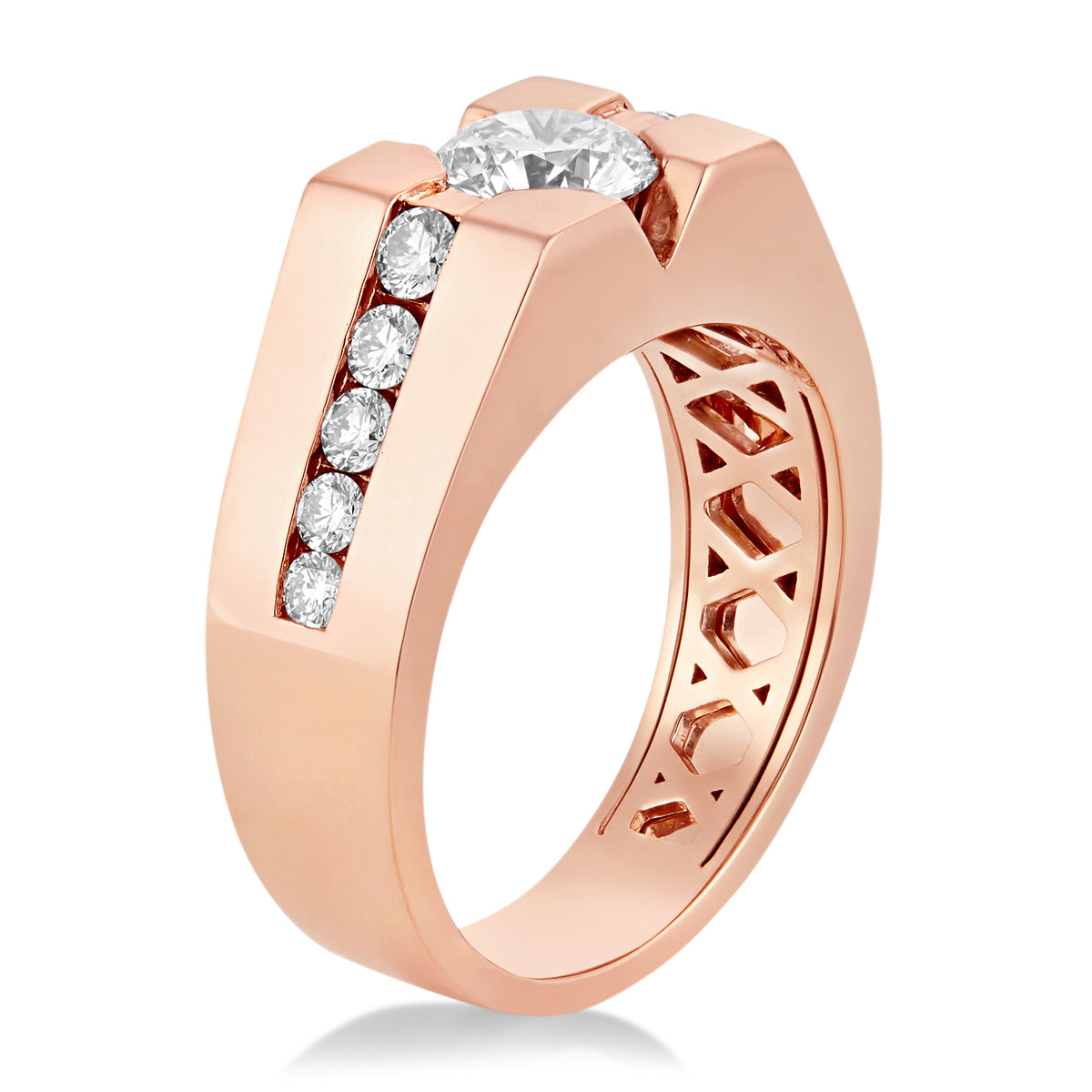 Mens Ring Solitaire