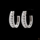 Dome Blaze Hoop Earrings