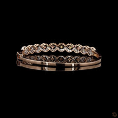 Womens Oval Stiff Bracelet