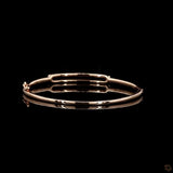 Womens Oval Stiff Bracelet