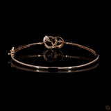 Womens Oval Stiff Bracelet