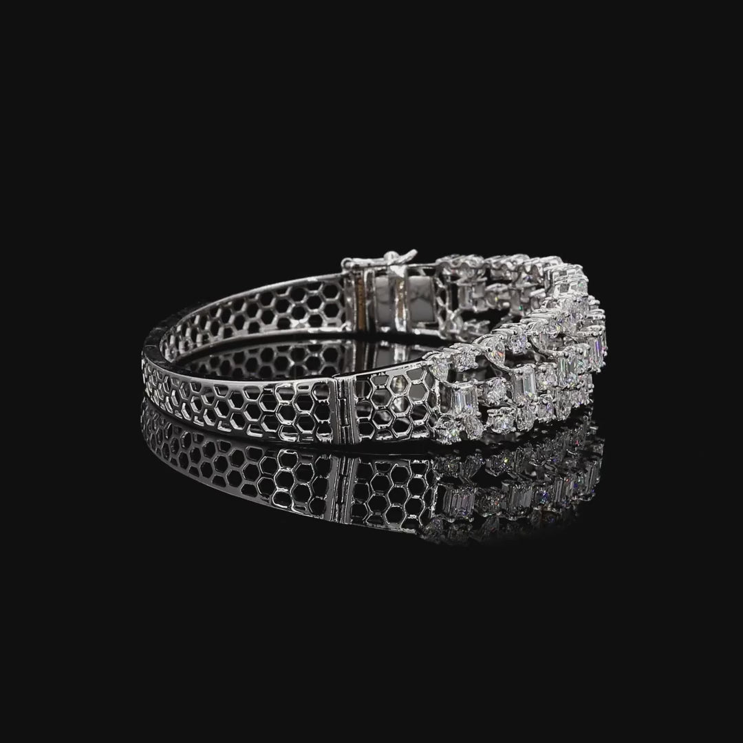 Womens Oval Stiff Bracelet