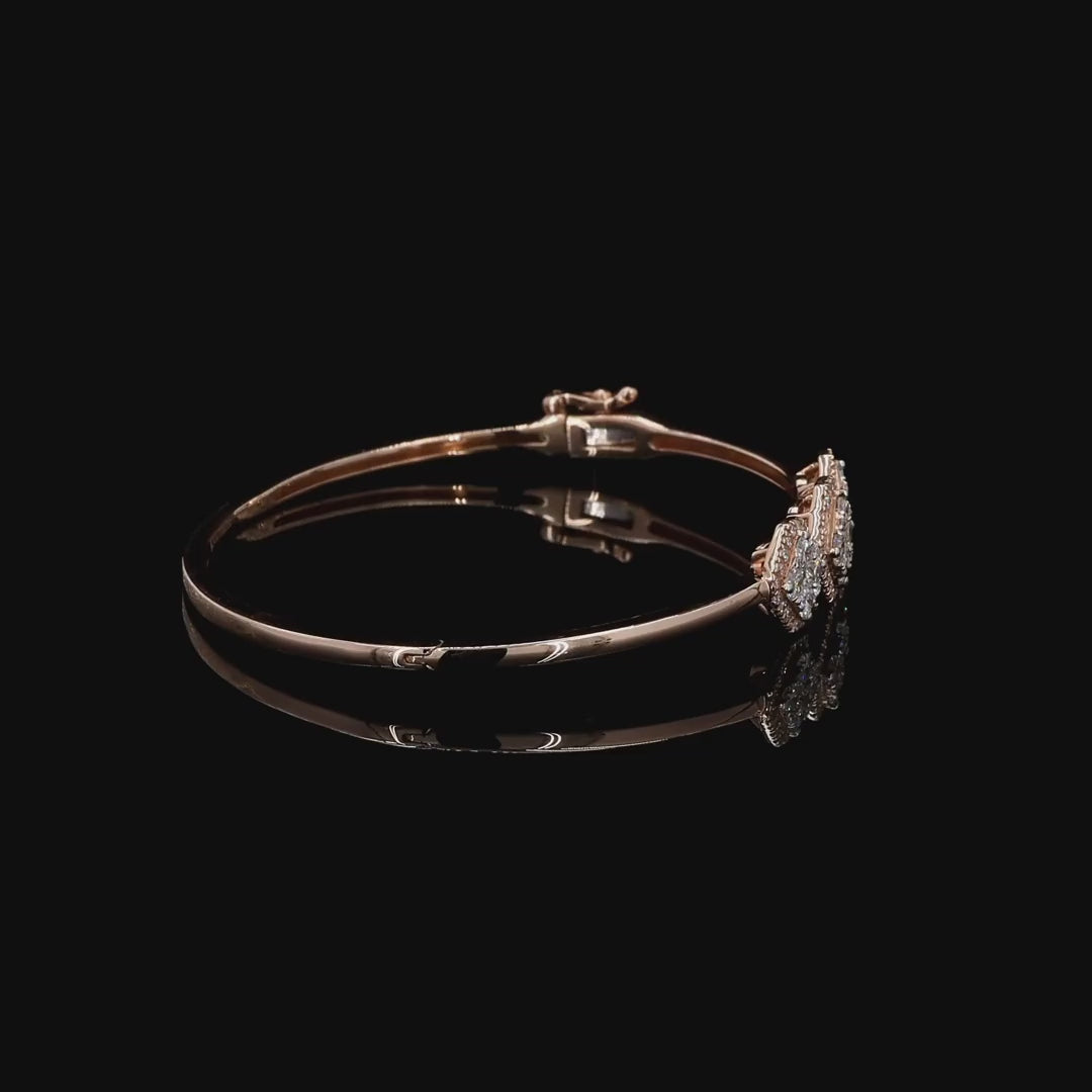 Womens Oval Stiff Bracelet