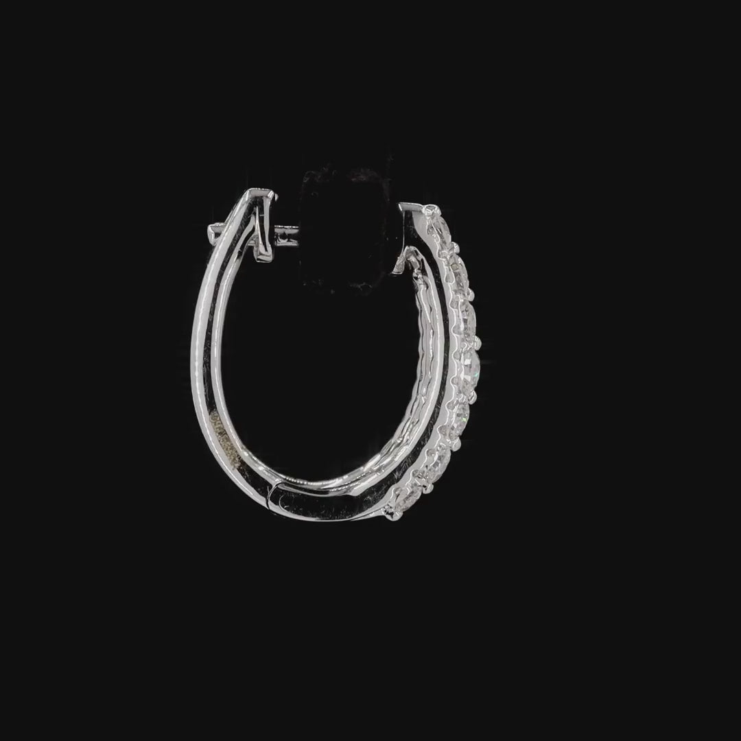 Dome Blaze Hoop Earrings
