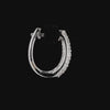 Dome Blaze Hoop Earrings